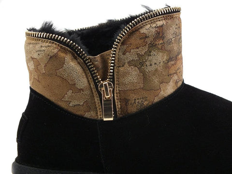 ALVIERO MARTINI 1A CLASSE Stivaletto Pelo Zip Black Geo N0124-407A - Sandrini Calzature e Abbigliamento