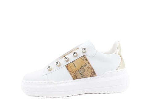 ALVIERO MARTINI 1A CLASSSE Sneaker Platform Geo White Z0094-201N - Sandrini Calzature e Abbigliamento