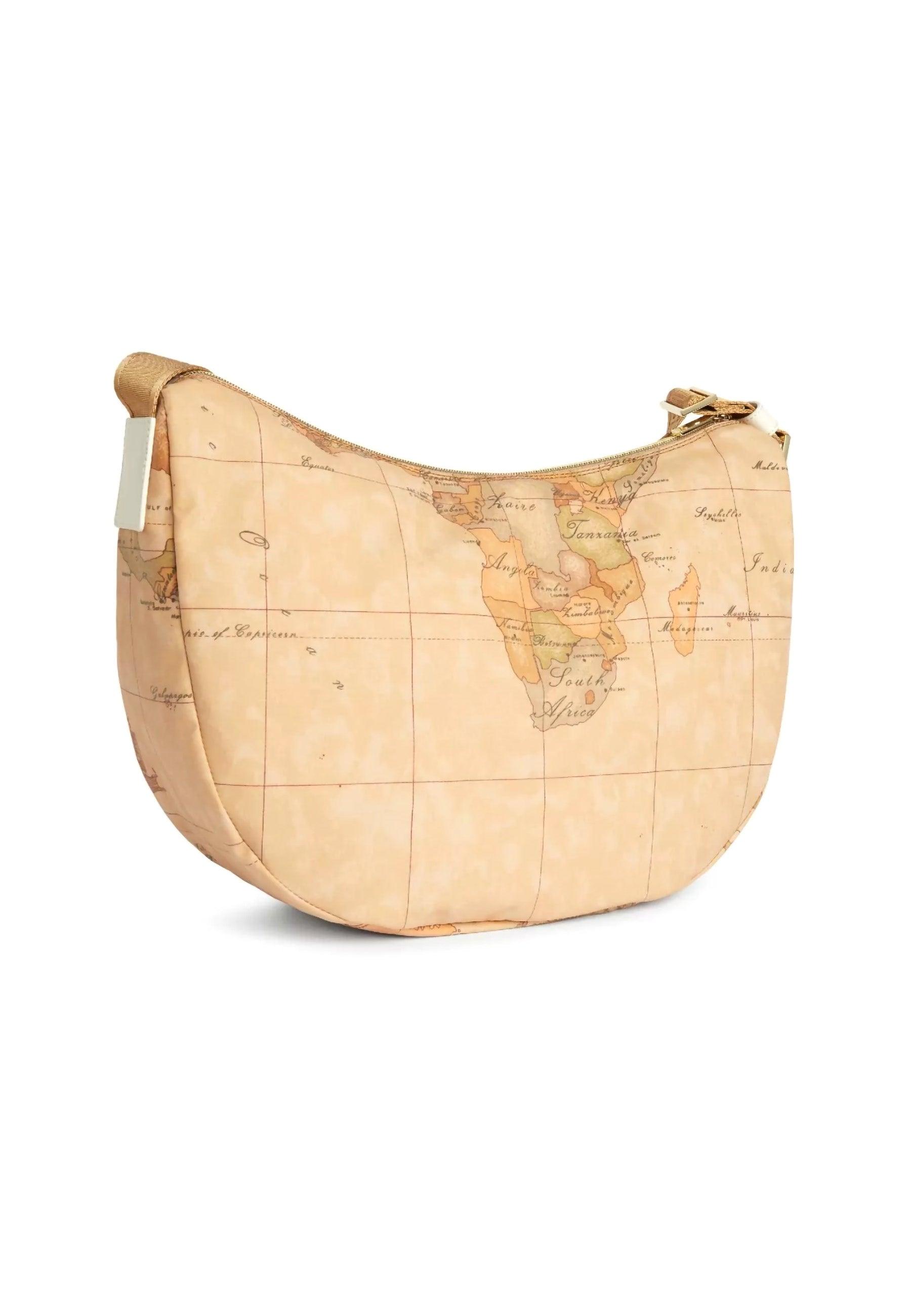 ALVIERO MARTINI1° CLASSE Tracolla Large Shoulder Bag White Cotton GU68-S578 - Sandrini Calzature e Abbigliamento