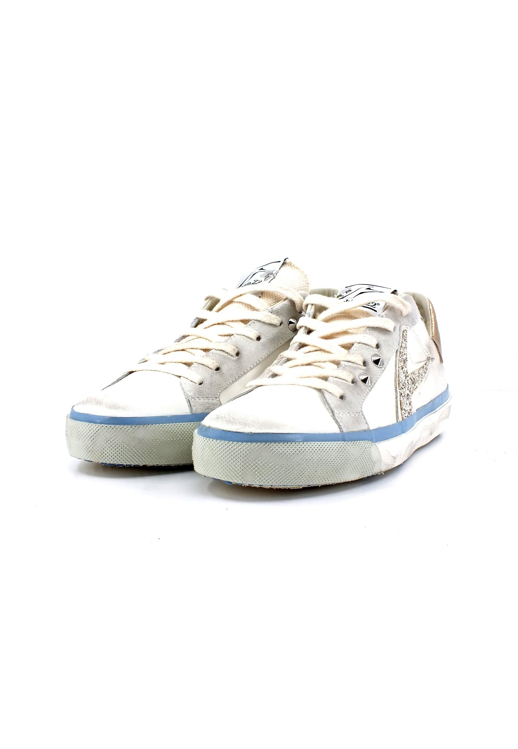 ARCHIVIO 22 Sneaker Donna White Bronze STUD790 - Sandrini Calzature e Abbigliamento