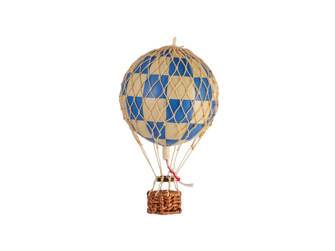 AUTHENTIC MODELS Mongolfiera 13 Cm. Accessori Casa Scacchi Check Blue AP160CB - Sandrini Calzature e Abbigliamento