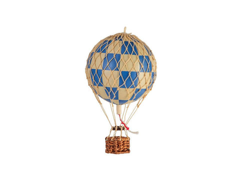 AUTHENTIC MODELS Mongolfiera 13 Cm. Accessori Casa Scacchi Check Blue AP160CB - Sandrini Calzature e Abbigliamento