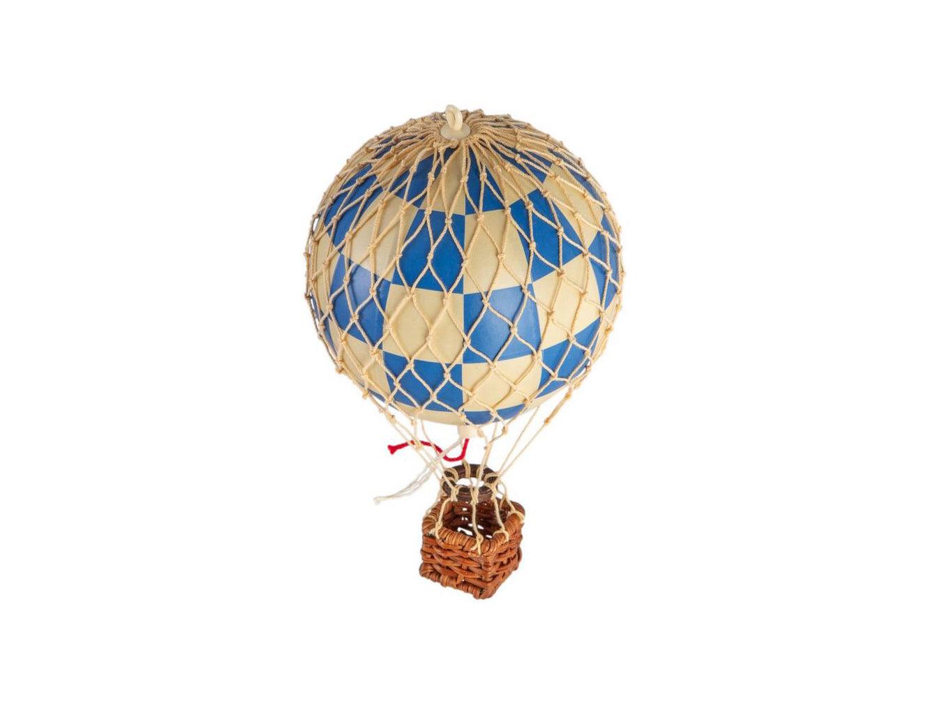 AUTHENTIC MODELS Mongolfiera 13 Cm. Accessori Casa Scacchi Check Blue AP160CB - Sandrini Calzature e Abbigliamento