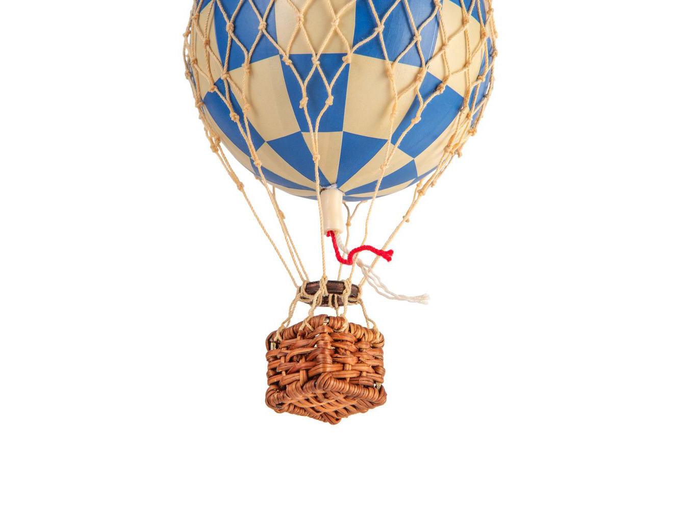 AUTHENTIC MODELS Mongolfiera 13 Cm. Accessori Casa Scacchi Check Blue AP160CB - Sandrini Calzature e Abbigliamento