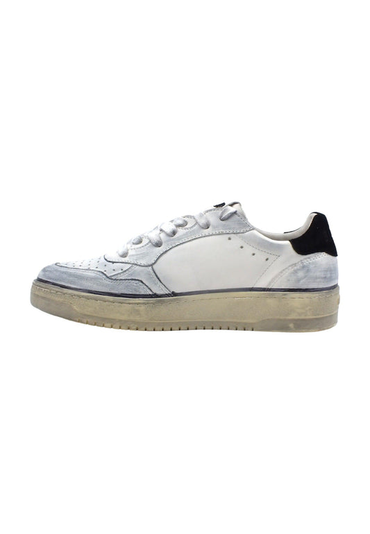 BACK70 Slam Vintage Sneaker Uomo White Black 108002 - Sandrini Calzature e Abbigliamento