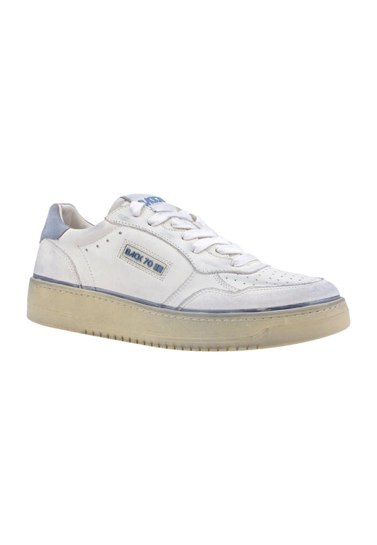 BACK70 Slam Vintage Sneaker Uomo White Jeans 108002 - Sandrini Calzature e Abbigliamento