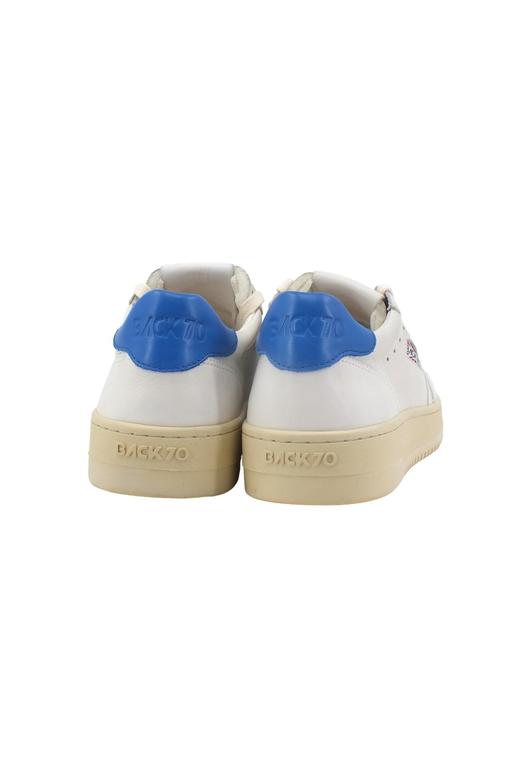 BACK70 Sneaker Donna White Flune Blue 108001 - Sandrini Calzature e Abbigliamento