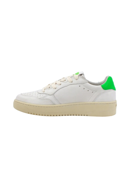 BACK70 Sneaker Donna White Flune Green 108001 - Sandrini Calzature e Abbigliamento