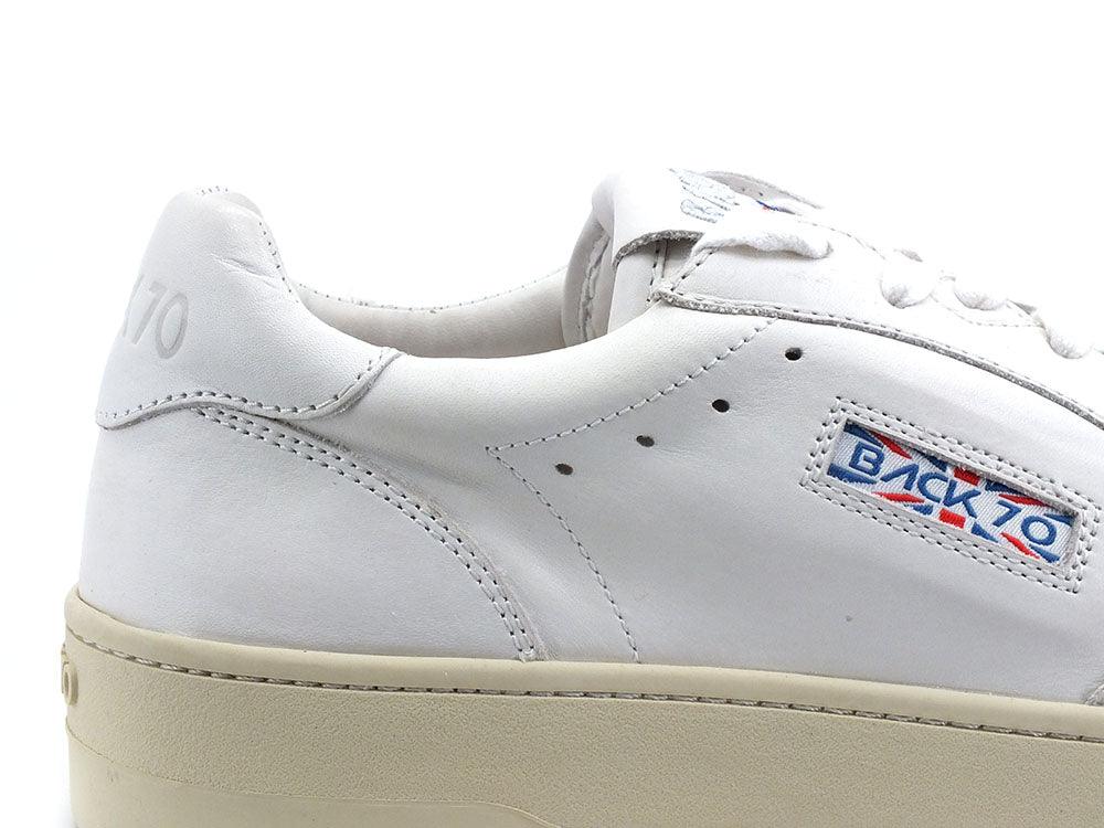 BACK70 Sneaker Slam 1A Pelle Bianco Milk 108002 - Sandrini Calzature e Abbigliamento