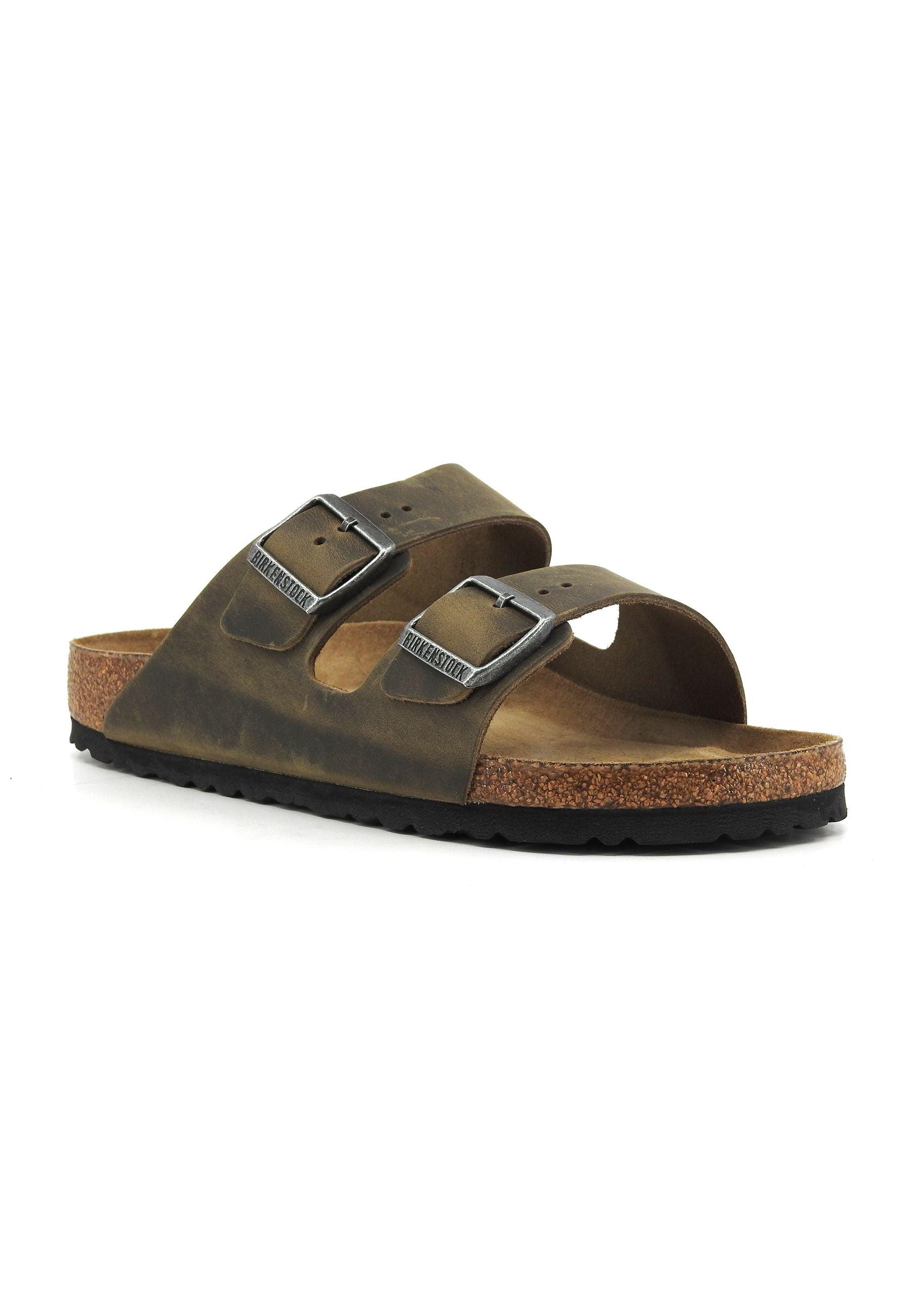 BIRKENSTOCK Arizona Ciabatta Uomo Faded Khaki Verde 1019377 - Sandrini Calzature e Abbigliamento