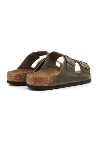 BIRKENSTOCK Arizona Ciabatta Uomo Faded Khaki Verde 1019377 - Sandrini Calzature e Abbigliamento