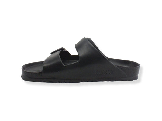 BIRKENSTOCK Arizona Eva Ciabatta Fibbie Uomo Black 0129421 - Sandrini Calzature e Abbigliamento