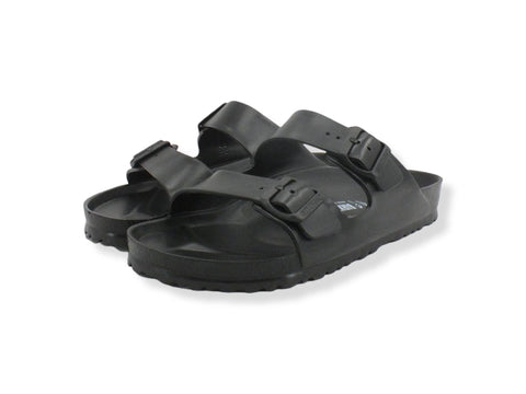 BIRKENSTOCK Arizona Eva Ciabatta Fibbie Uomo Black 0129421 - Sandrini Calzature e Abbigliamento