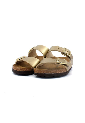 BIRKENSTOCK Arizona Narrow Fit Ciabatta Donna Gold 1016111 - Sandrini Calzature e Abbigliamento