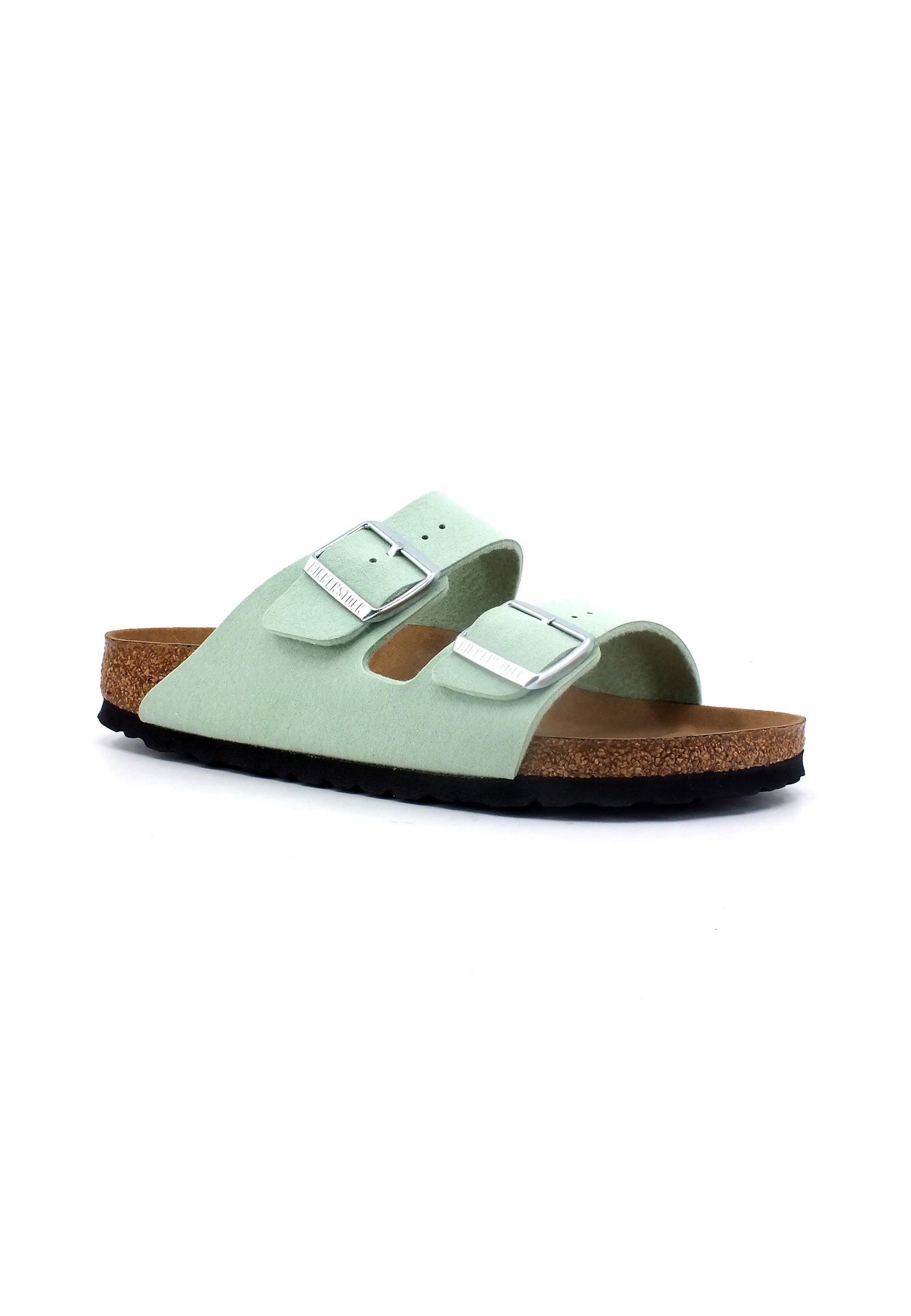 BIRKENSTOCK Arizona Narrow Fit Ciabatta Donna Mathca Vegan Verde 1024092 - Sandrini Calzature e Abbigliamento
