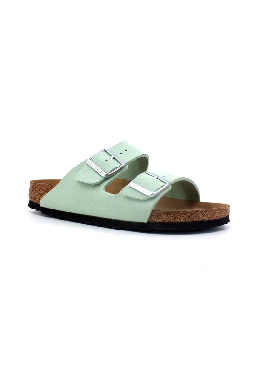 BIRKENSTOCK Arizona Narrow Fit Ciabatta Donna Mathca Vegan Verde 1024092 - Sandrini Calzature e Abbigliamento