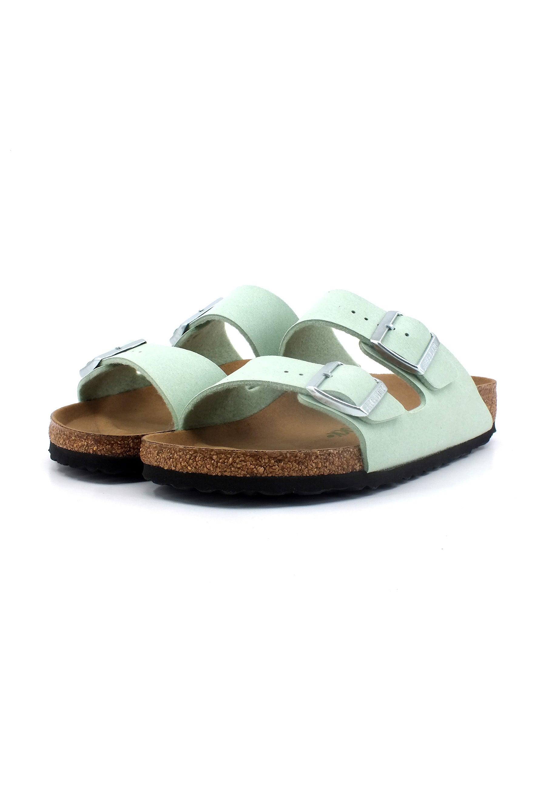 BIRKENSTOCK Arizona Narrow Fit Ciabatta Donna Mathca Vegan Verde 1024092 - Sandrini Calzature e Abbigliamento