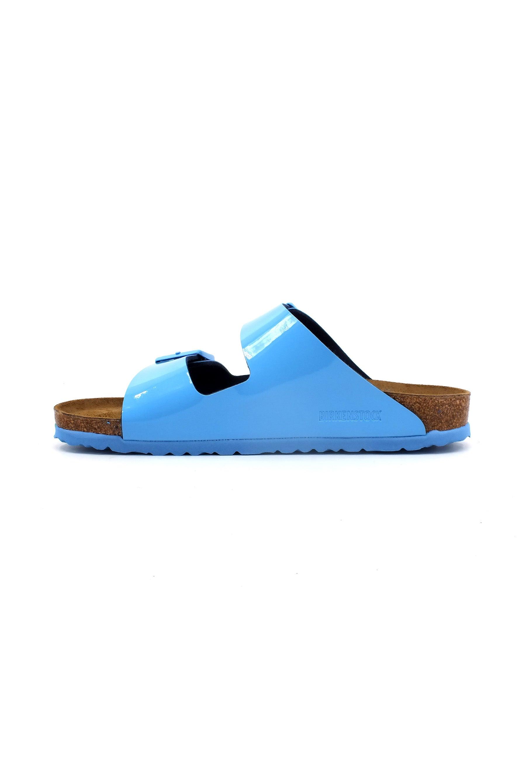 BIRKENSTOCK Arizona Narrow Fit Ciabatta Donna Patent Sky Blue 1024105 - Sandrini Calzature e Abbigliamento