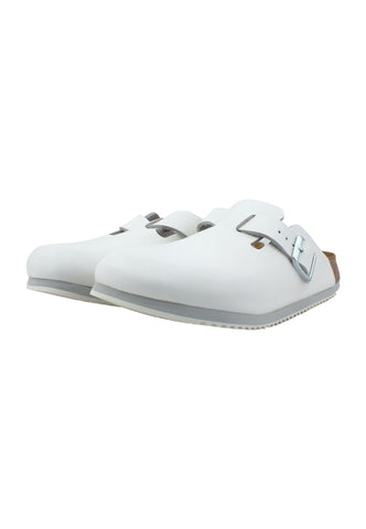 BIRKENSTOCK Boston Sabot Uomo White 060136U - Sandrini Calzature e Abbigliamento