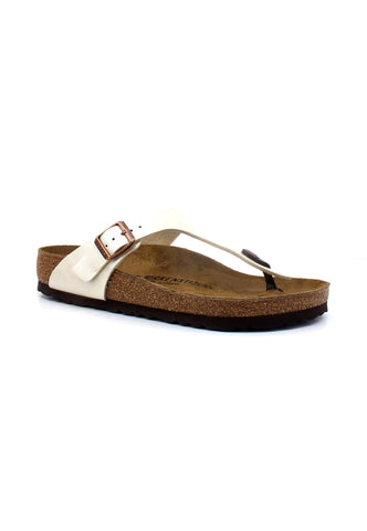 BIRKENSTOCK Gizeh Regular Fit Ciabatta Donna Graceful Pearl White 0943871 - Sandrini Calzature e Abbigliamento