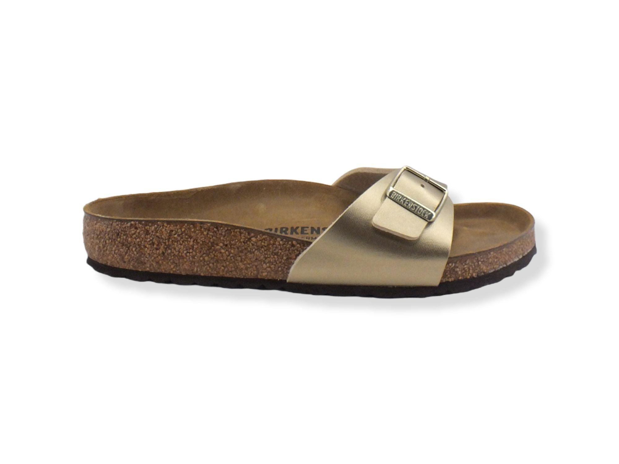 BIRKENSTOCK Madrid Ciabatta Fibbia Donna Gold 1016106 - Sandrini Calzature e Abbigliamento