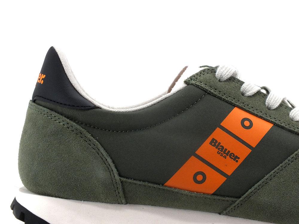 BLAUER Dawson 02 Sneaker Nylon Military Green S2DAWSON02 - Sandrini Calzature e Abbigliamento