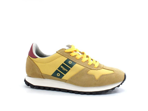 BLAUER Dawson 02 Sneaker Nylon Suede Yellow Green S2DAWSON02 - Sandrini Calzature e Abbigliamento