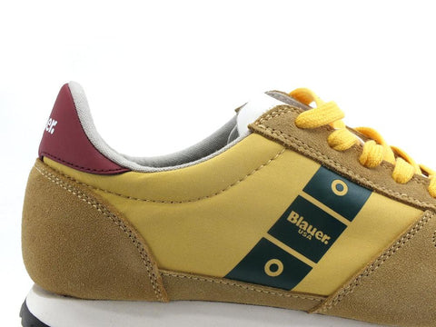 BLAUER Dawson 02 Sneaker Nylon Suede Yellow Green S2DAWSON02 - Sandrini Calzature e Abbigliamento