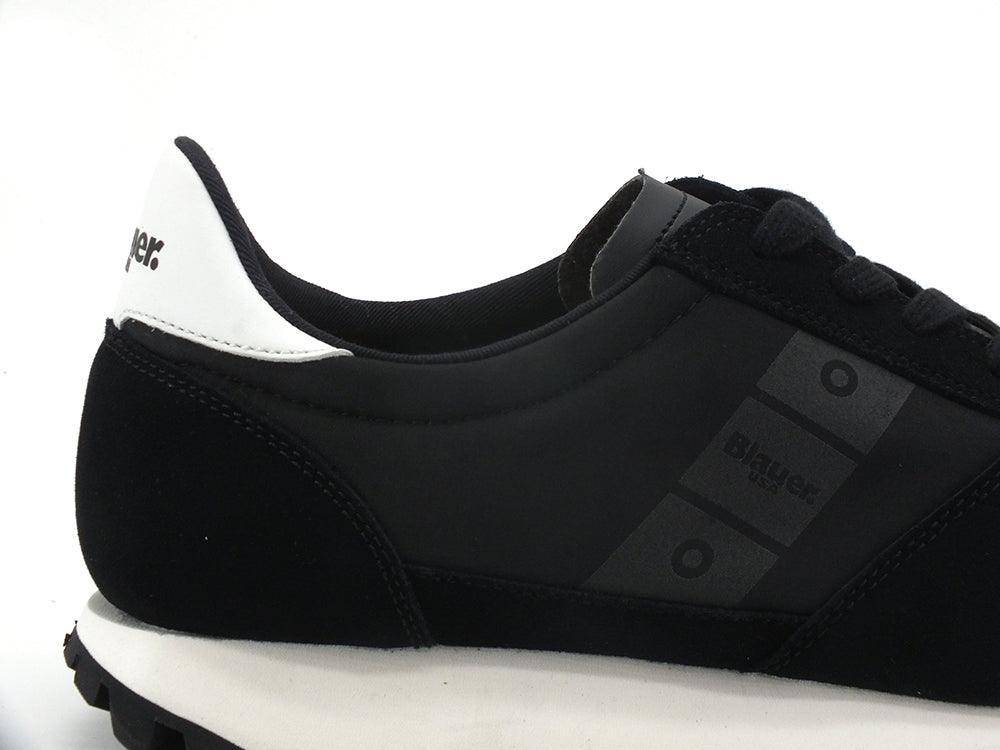 BLAUER Dawson 02 Sneaker Suede Black S2DASWON02 - Sandrini Calzature e Abbigliamento