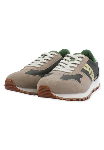 BLAUER Dawson02 Sneaker Uomo Beige Green F2DAWSON02 - Sandrini Calzature e Abbigliamento