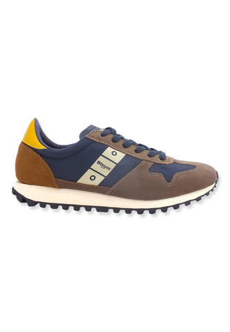 BLAUER Dawson02 Sneaker Uomo Dark Brown Navy F2DAWSON02 - Sandrini Calzature e Abbigliamento