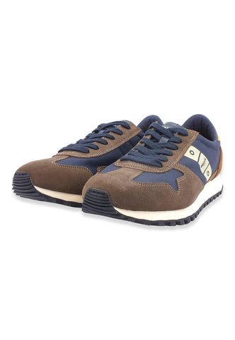 BLAUER Dawson02 Sneaker Uomo Dark Brown Navy F2DAWSON02 - Sandrini Calzature e Abbigliamento