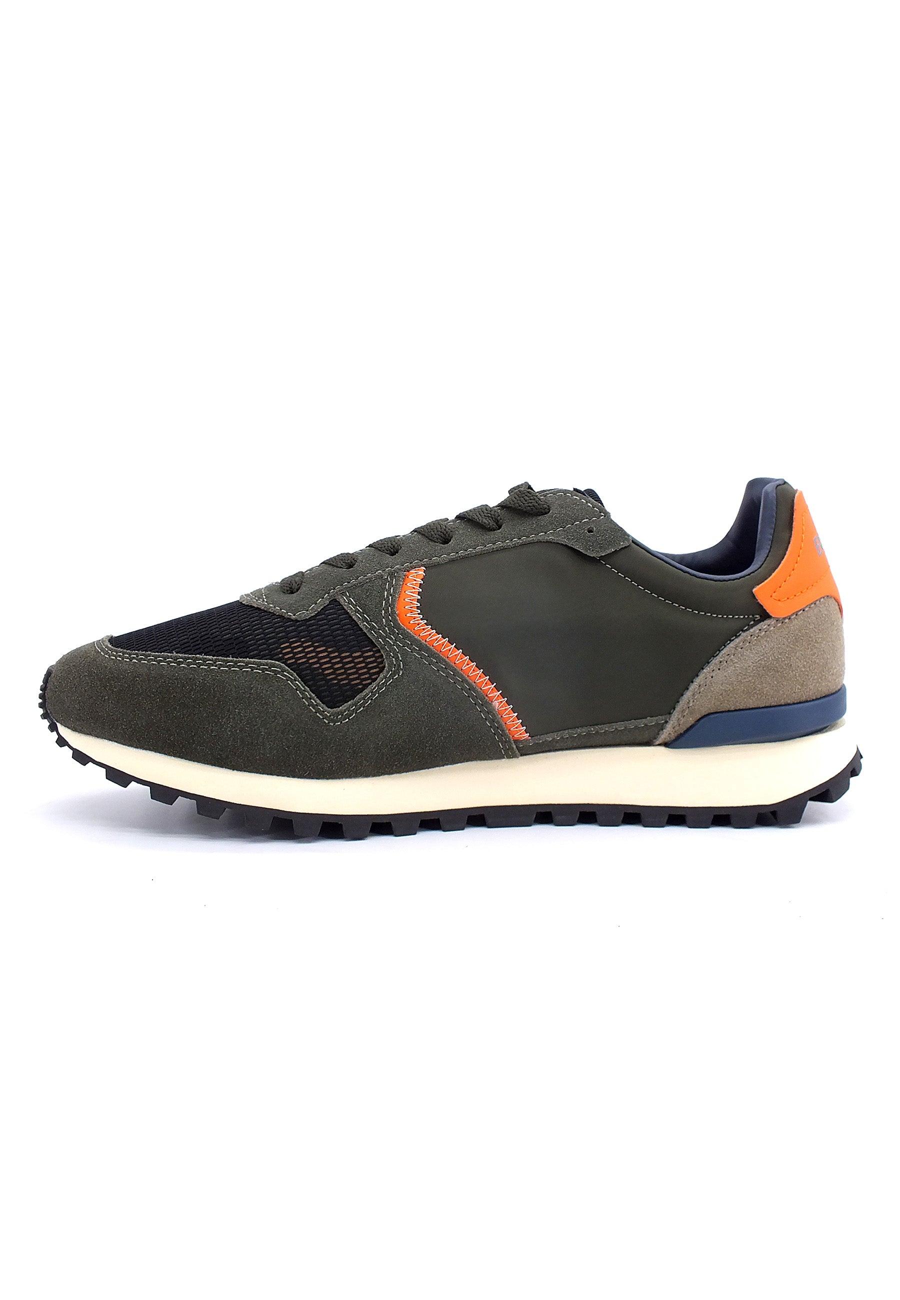 BLAUER Dixon 01 Sneaker Uomo Military Green F2DIXON01 - Sandrini Calzature e Abbigliamento