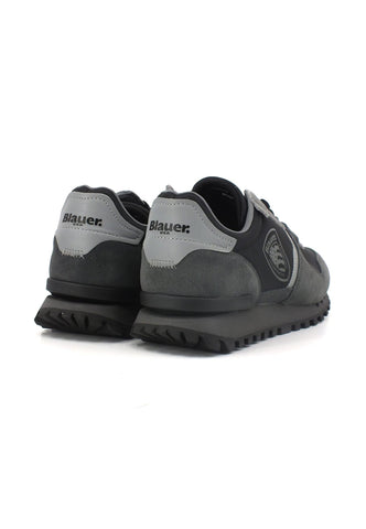 BLAUER Dixon02 Sneaker Uomo Black Dark Grey F3DIXON02 - Sandrini Calzature e Abbigliamento