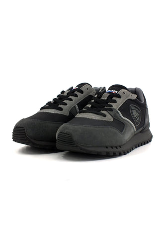 BLAUER Dixon02 Sneaker Uomo Black Dark Grey F3DIXON02 - Sandrini Calzature e Abbigliamento