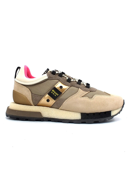 BLAUER Houma 01 Sneaker Donna Beige F2HOUMA01 - Sandrini Calzature e Abbigliamento