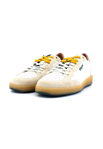 BLAUER Murray 01 Sneaker Uomo White Tellow Green S3MURRAY01 - Sandrini Calzature e Abbigliamento