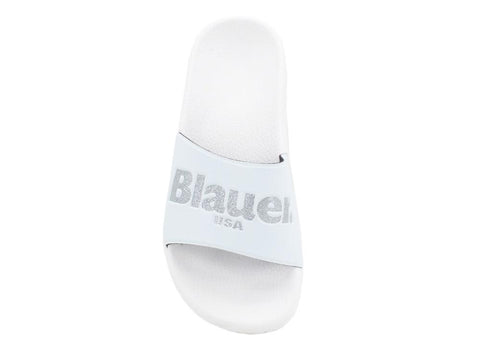 BLAUER Palm01 Ciabatta White S0PALM01-PUC - Sandrini Calzature e Abbigliamento