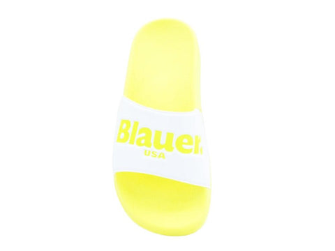 BLAUER Palm01 Ciabatta Yellow S0PALM01-FLU - Sandrini Calzature e Abbigliamento