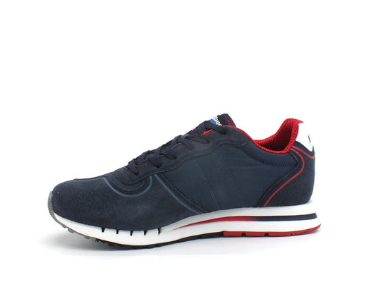 BLAUER Quartz 01 Sneaker Suede Nylon Navy Red S2QUARTZ01 - Sandrini Calzature e Abbigliamento