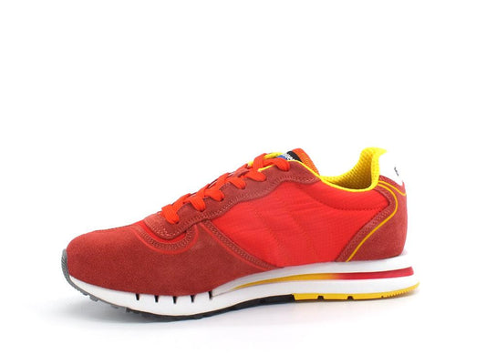 BLAUER Quartz 01 Sneaker Suede Nylon Red Yellow S2QUARTZ01 - Sandrini Calzature e Abbigliamento
