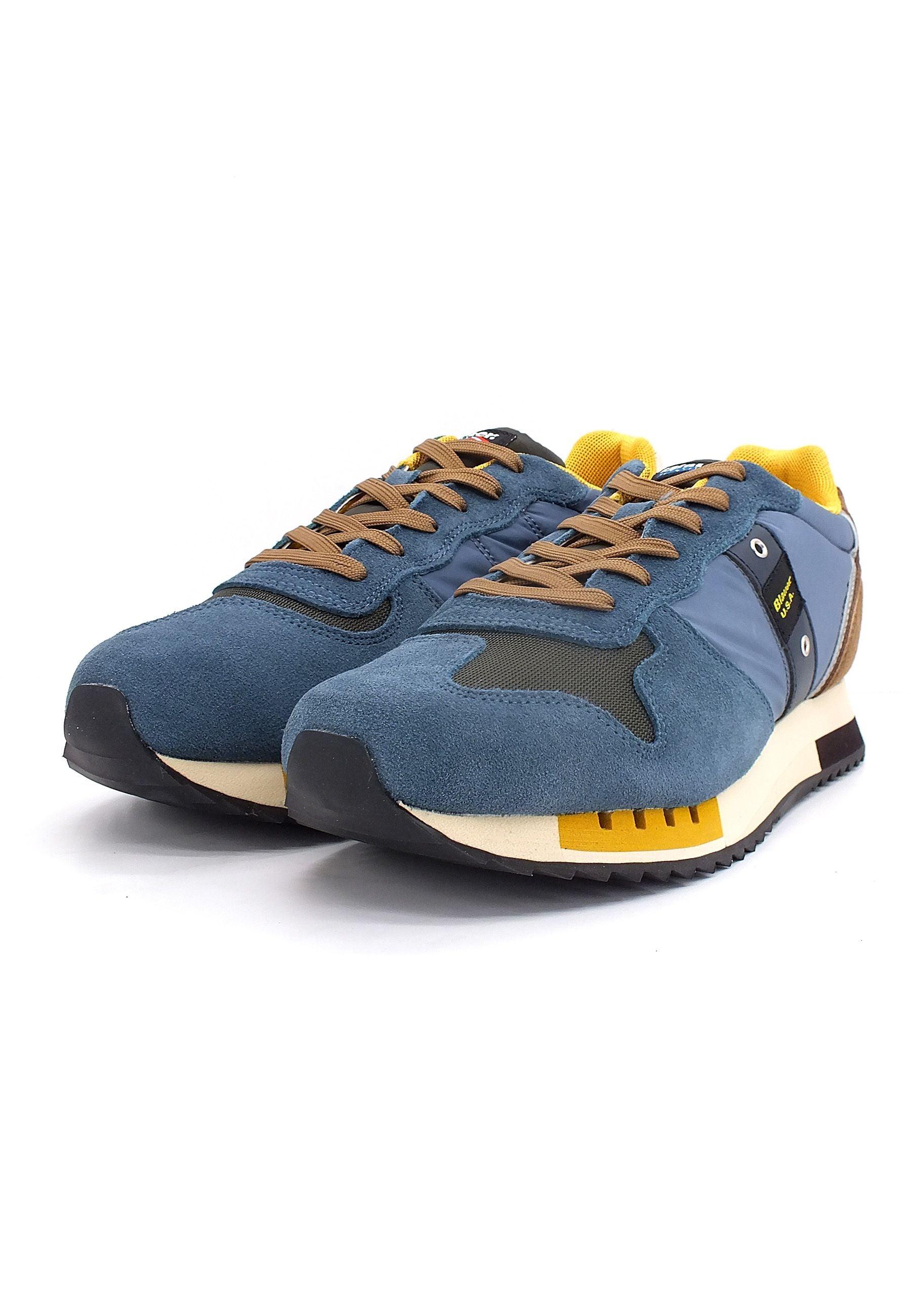 BLAUER Queens 01 Sneaker Uomo Blu Jeans F2QUEENS01 - Sandrini Calzature e Abbigliamento