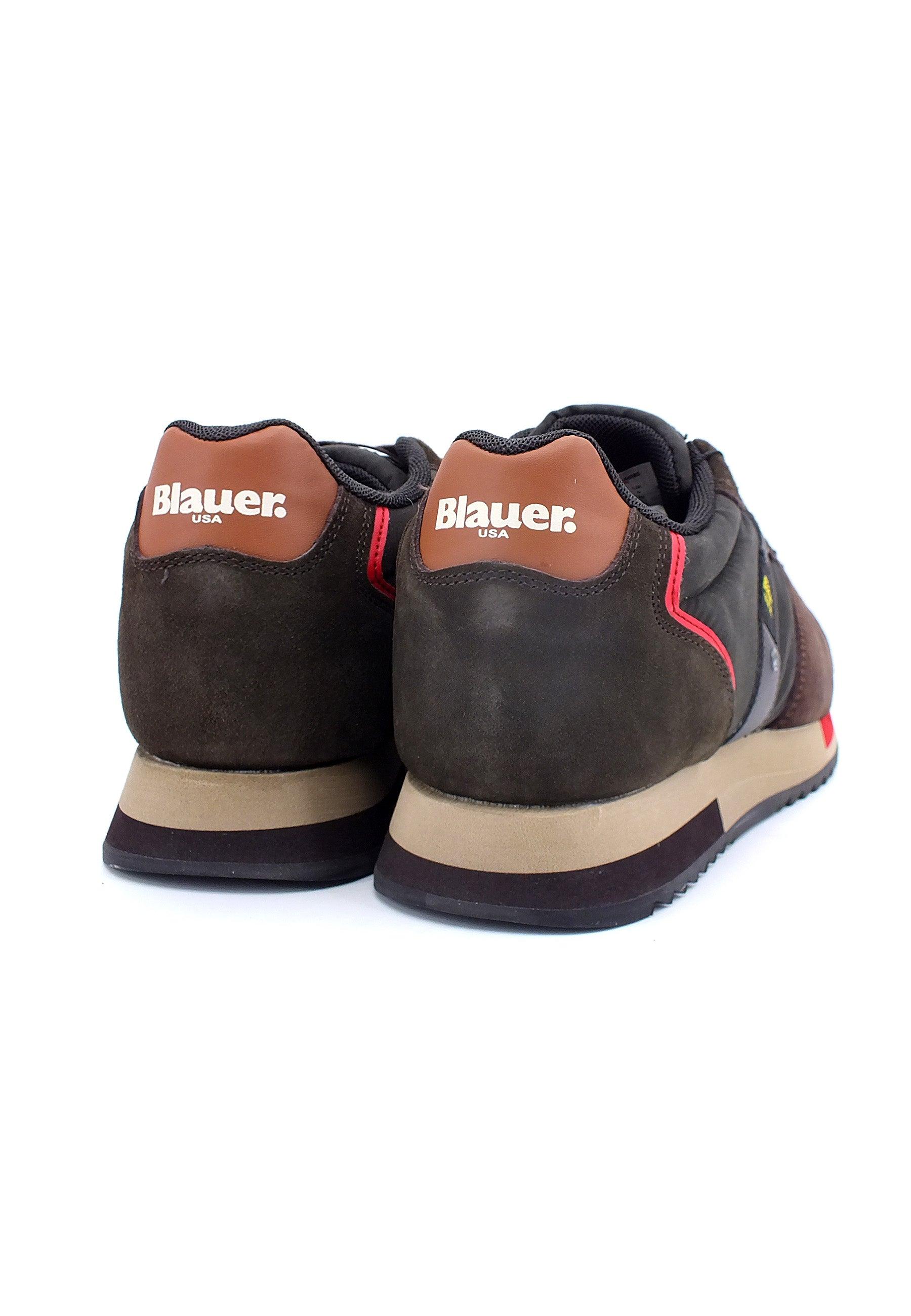 BLAUER Queens 01 Sneaker Uomo Dark Brown F2QUEENS01 - Sandrini Calzature e Abbigliamento