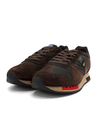 BLAUER Queens 01 Sneaker Uomo Dark Brown F2QUEENS01 - Sandrini Calzature e Abbigliamento