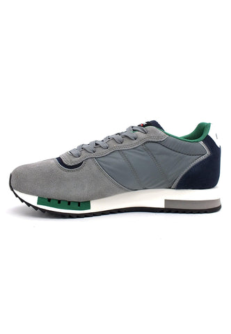 BLAUER Queens 01 Sneaker Uomo Grey Navy Green F2QUEENS01 - Sandrini Calzature e Abbigliamento