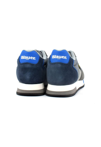 BLAUER Queens 01 Sneaker Uomo Grey Royal S3QUEENSS01 - Sandrini Calzature e Abbigliamento