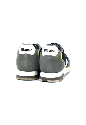 BLAUER Queens 01 Sneaker Uomo Navy Grey S3QUEENS01 - Sandrini Calzature e Abbigliamento