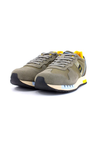 BLAUER Queens 01 Sneaker Uomo Verde Military Light Blue S3QUEENS01 - Sandrini Calzature e Abbigliamento