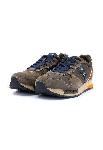 BLAUER Queens01 Sneaker Uomo Military Brown F3QUEENS01 - Sandrini Calzature e Abbigliamento