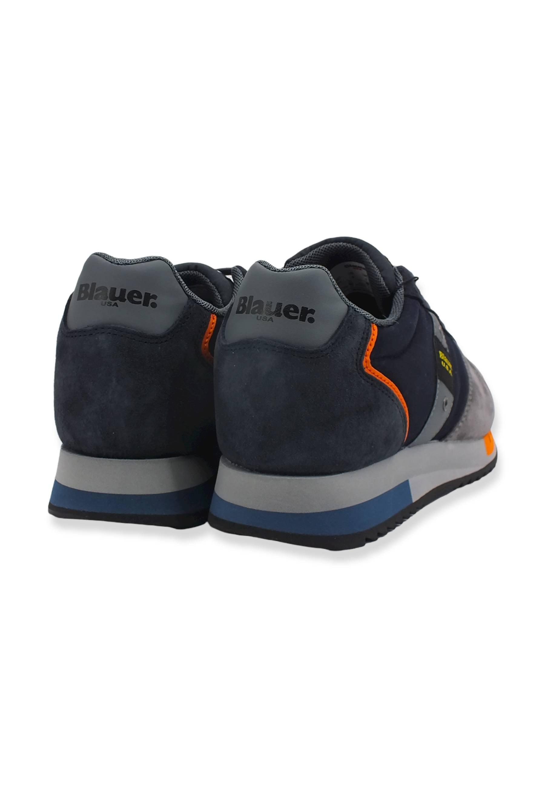 BLAUER Queens01 Sneaker Uomo Navy Grey F2QUEENS01 - Sandrini Calzature e Abbigliamento